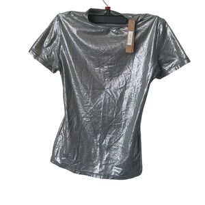 Skims Women's Silver T-shirt, Size XS
